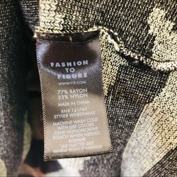 Fashion To Figure Tara Zebra Print Two Piece Pants Set Sz 2X - Picture 14 of 15